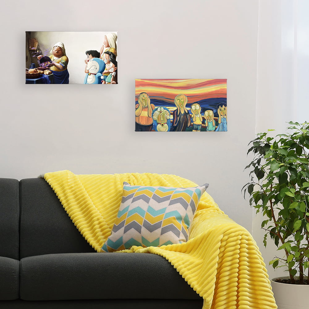 『映画ドラえもん のび太の絵世界物語』名画ファブリックボード「牛乳を注ぐ女」