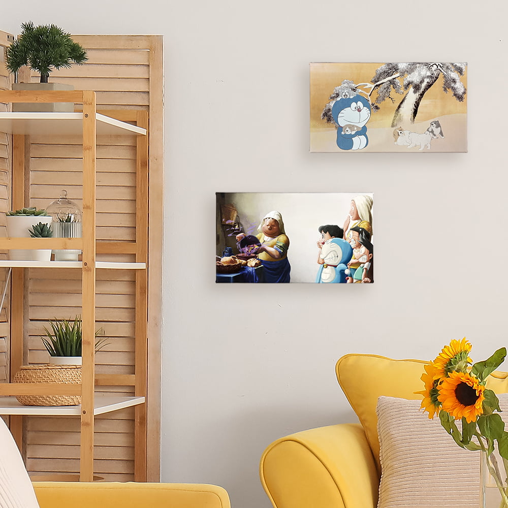 『映画ドラえもん のび太の絵世界物語』名画ファブリックボード「牛乳を注ぐ女」