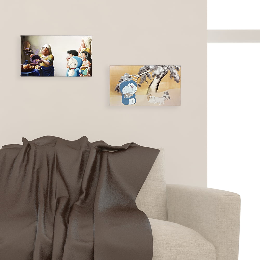 『映画ドラえもん のび太の絵世界物語』名画ファブリックボード「牛乳を注ぐ女」