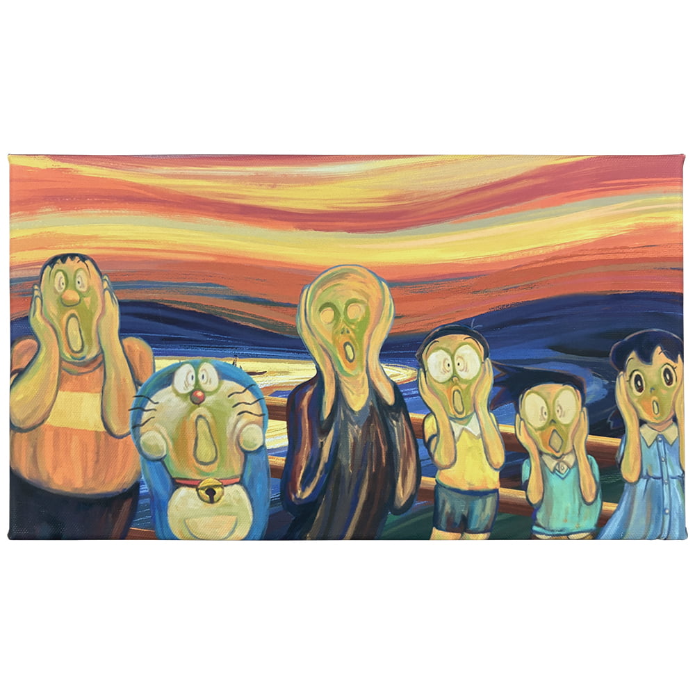 ドラえもん　世界展　ファブリックボード 映画ドラえもん のび太の絵世界物語』名画アートシリーズ第四弾