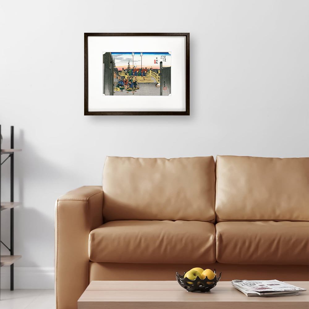 歌川広重「東海道五十三次 日本橋 朝之景」浮世絵木版画｜浮世絵工房