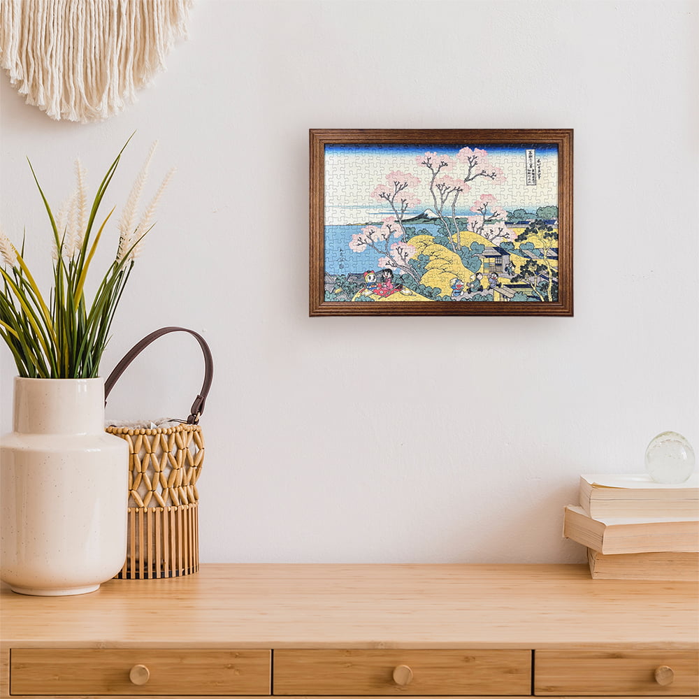 ドラえもん 浮世絵・越前和紙パズル「富嶽三十六景 東海道品川御殿山の