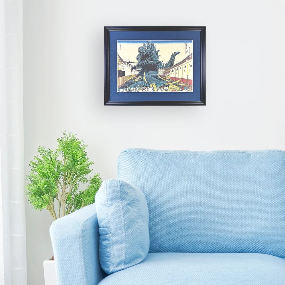 ゴジラ浮世絵 ジークレー版画「富嶽三十六景 江戸日本橋」｜浮世絵工房