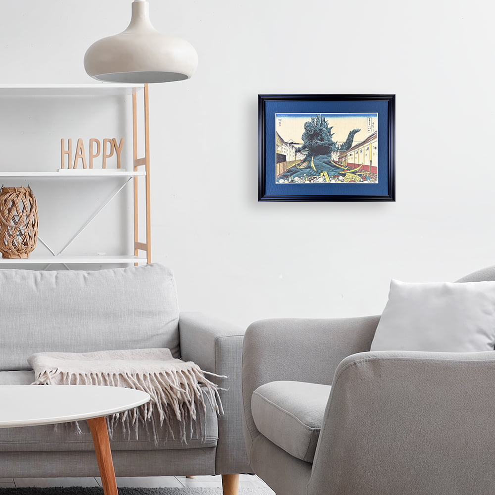 ゴジラ浮世絵 ジークレー版画「富嶽三十六景 江戸日本橋」