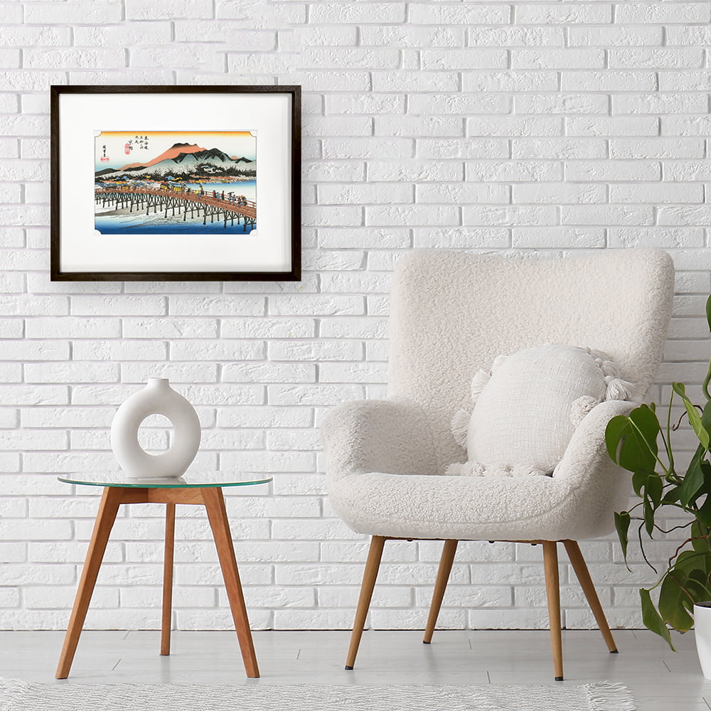 歌川広重「東海道五十三次 京師 三条大橋」浮世絵木版画