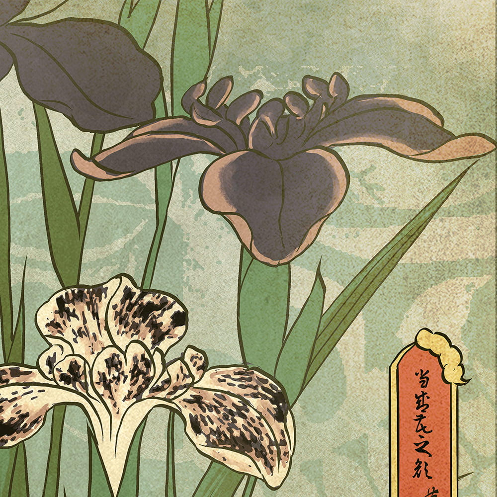 ゲゲゲ浮世絵「当盛花之顔菖蒲」｜映画『鬼太郎誕生 ゲゲゲの謎