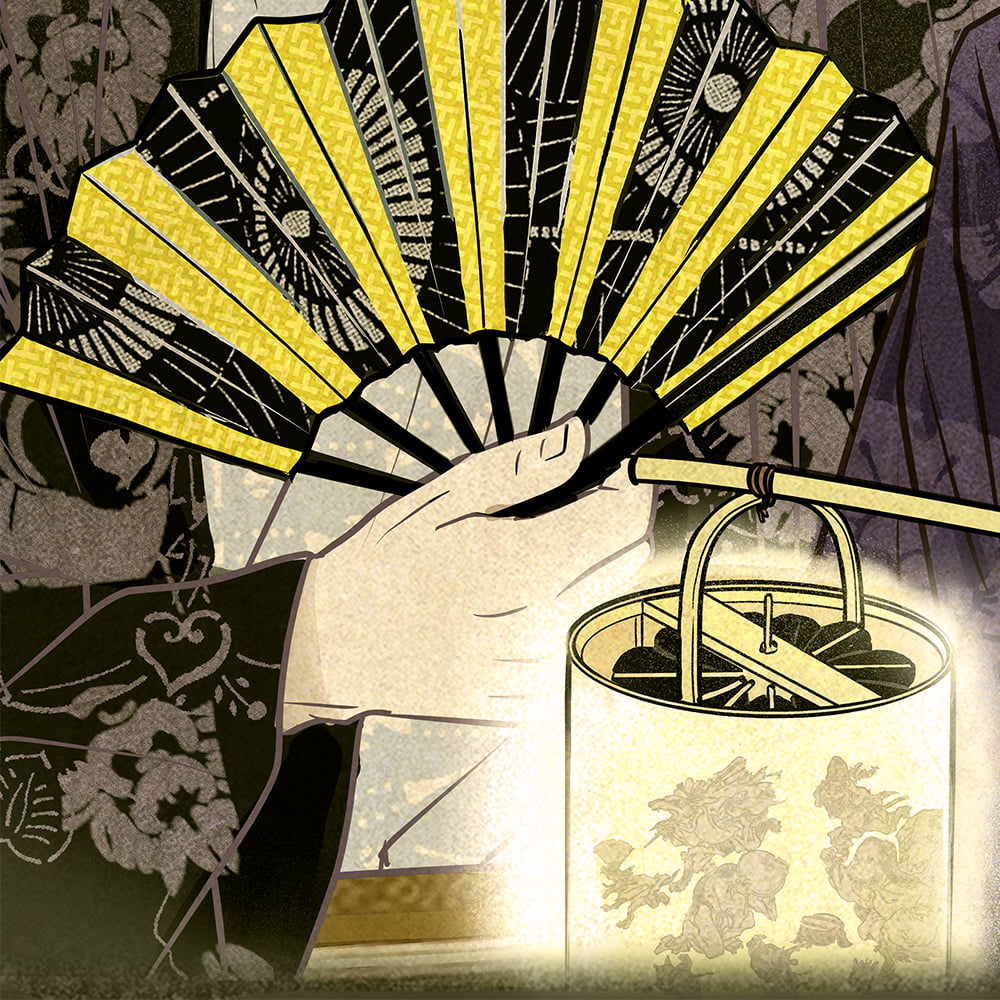 ゲゲゲ浮世絵「当盛花之顔菖蒲」｜映画『鬼太郎誕生 ゲゲゲの謎