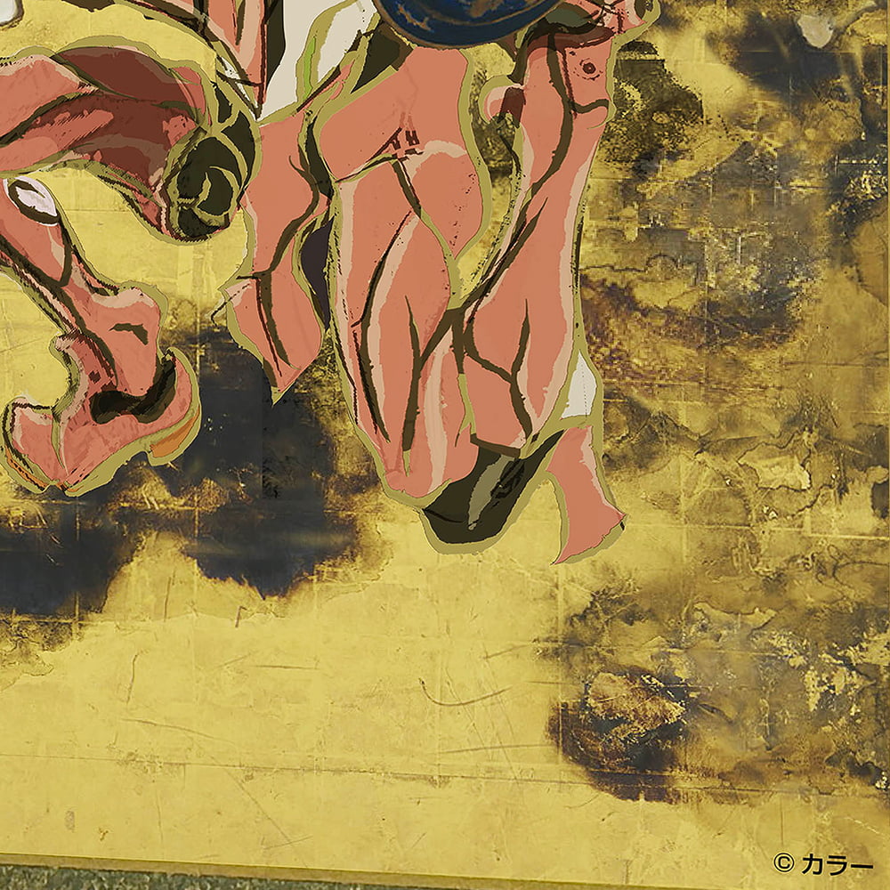エヴァ浮世絵屏風「EVANGELION 風神雷神図屏風～風神図：8号機／マリ