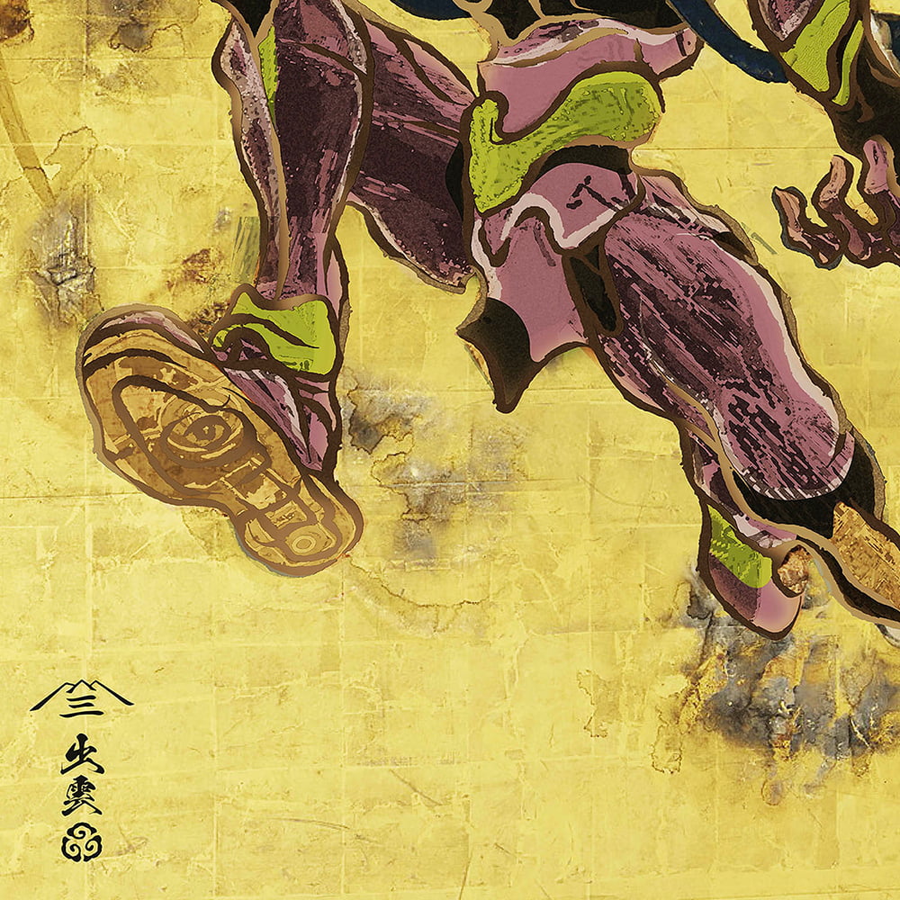エヴァ浮世絵屏風「EVANGELION 風神雷神図屏風～雷神図：初号機／碇