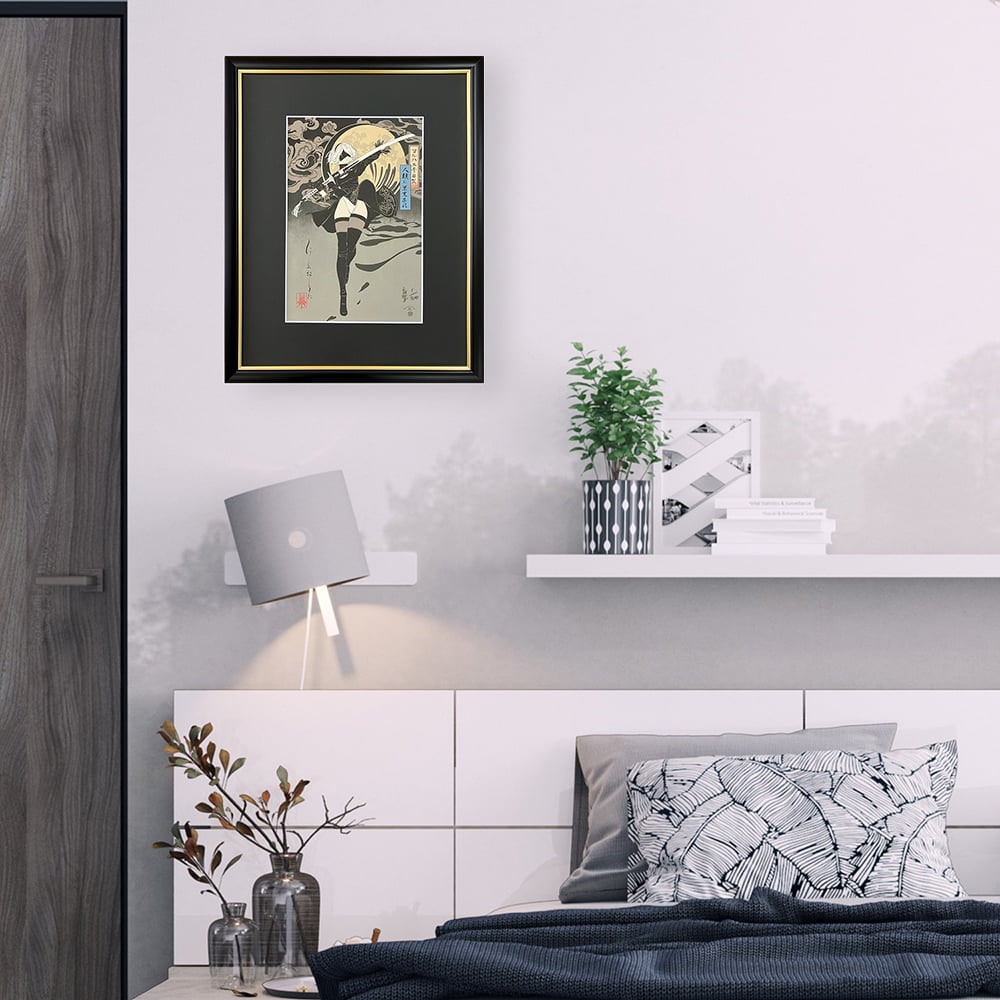 NieR:Automata』浮世絵木版画「ヨルハ二号B型」｜浮世絵工房