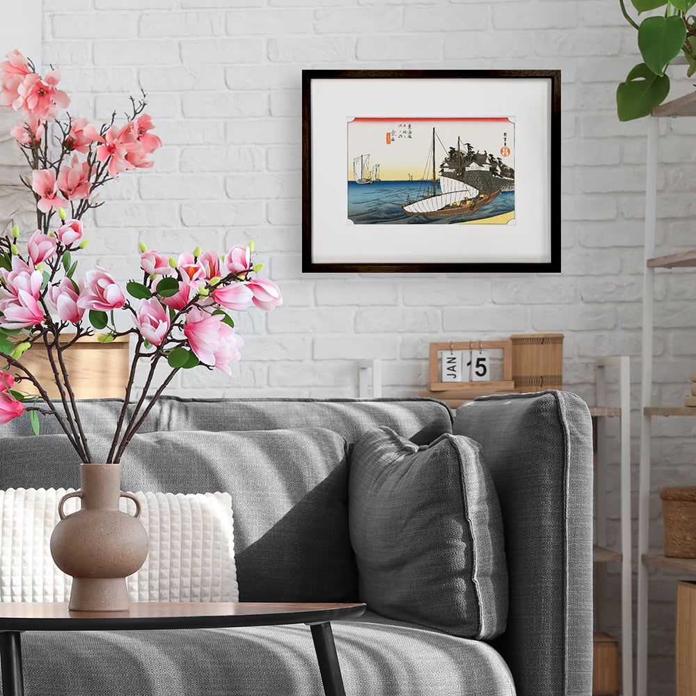 歌川広重「東海道五十三次 桑名 七里渡口」浮世絵木版画