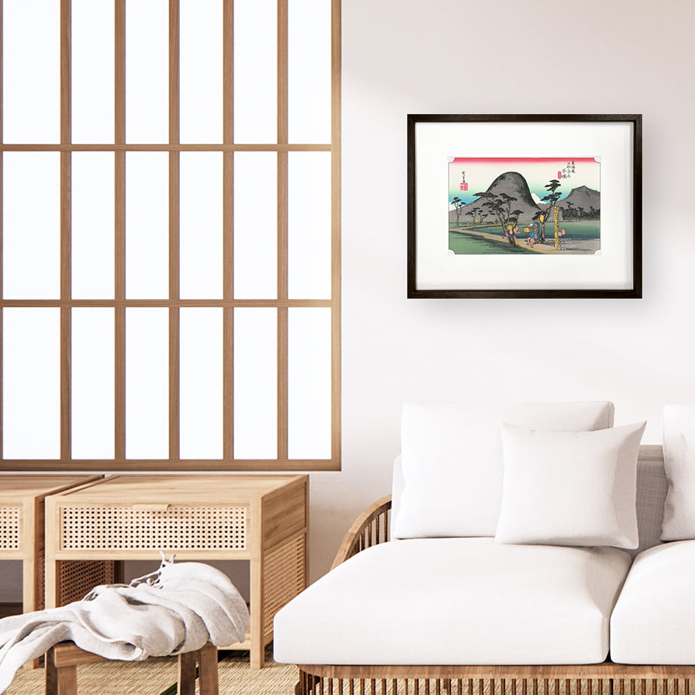 歌川広重「東海道五十三次 平塚 縄手道」浮世絵木版画