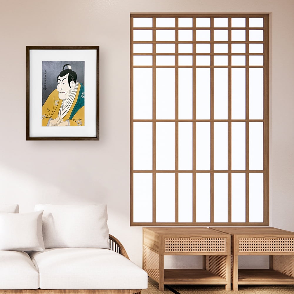 東洲斎写楽「市川鰕蔵(えびぞう)の竹村定之進」浮世絵木版画