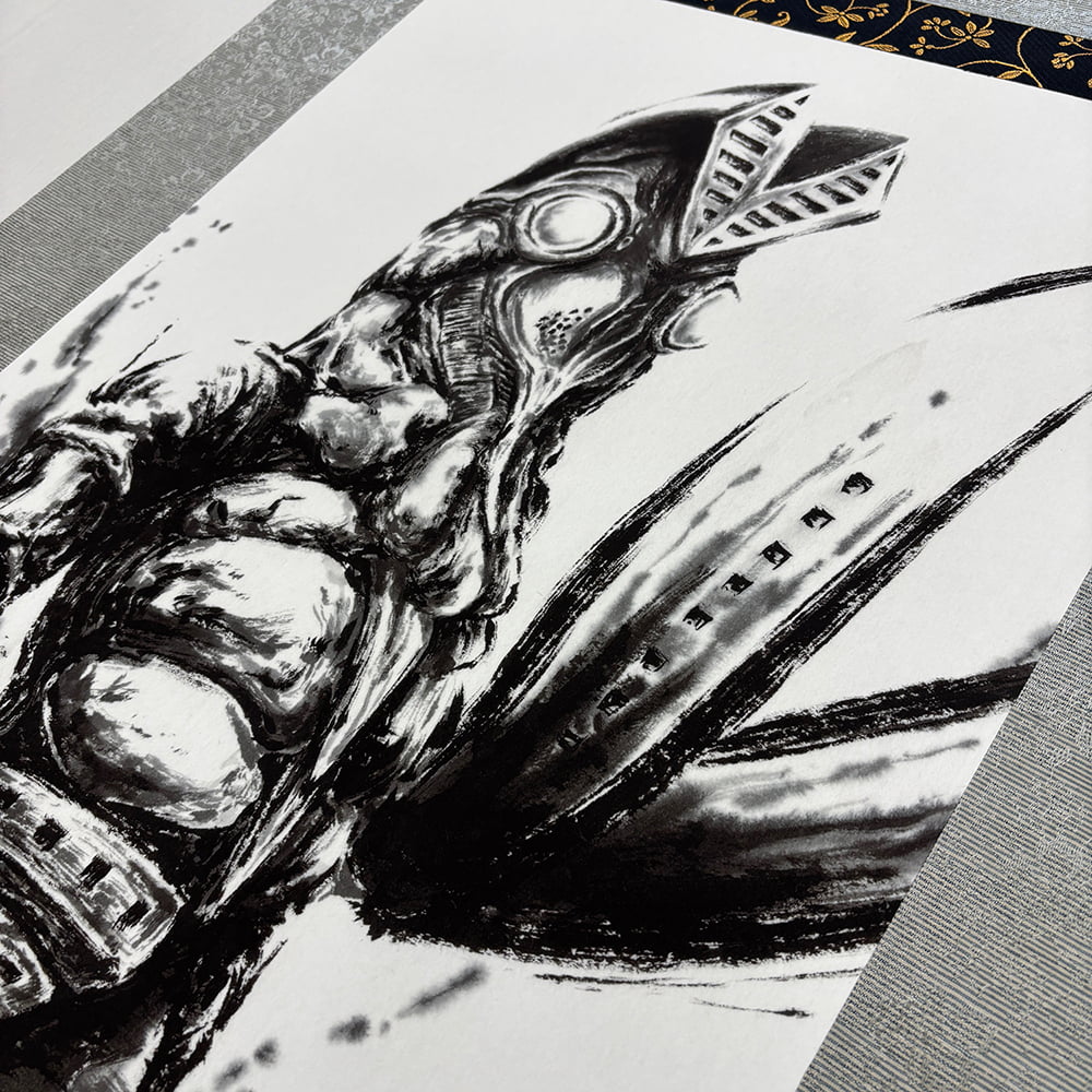 ウルトラマンシリーズ60周年記念掛軸「バルタン星人 掛軸」｜浮世絵工房