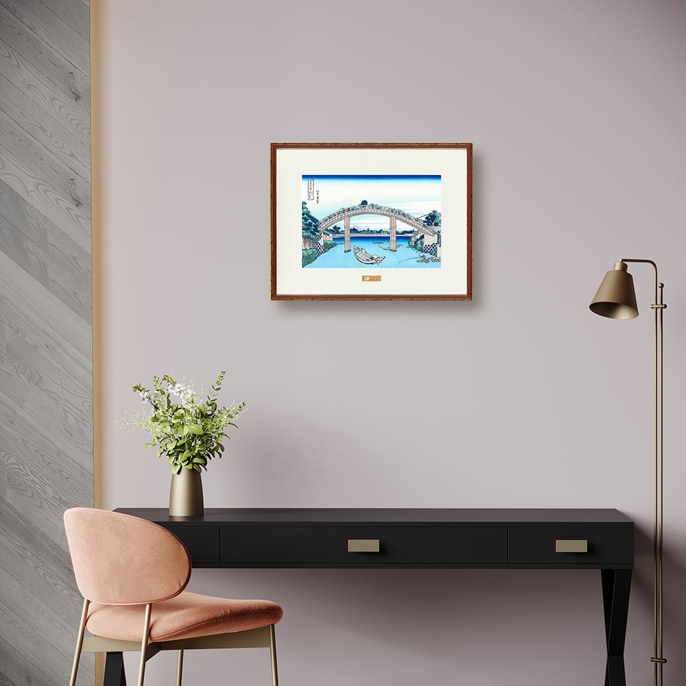 富嶽三十六景 深川万年橋下|葛飾北斎【富士山世界文化遺産登録10周年記念版】