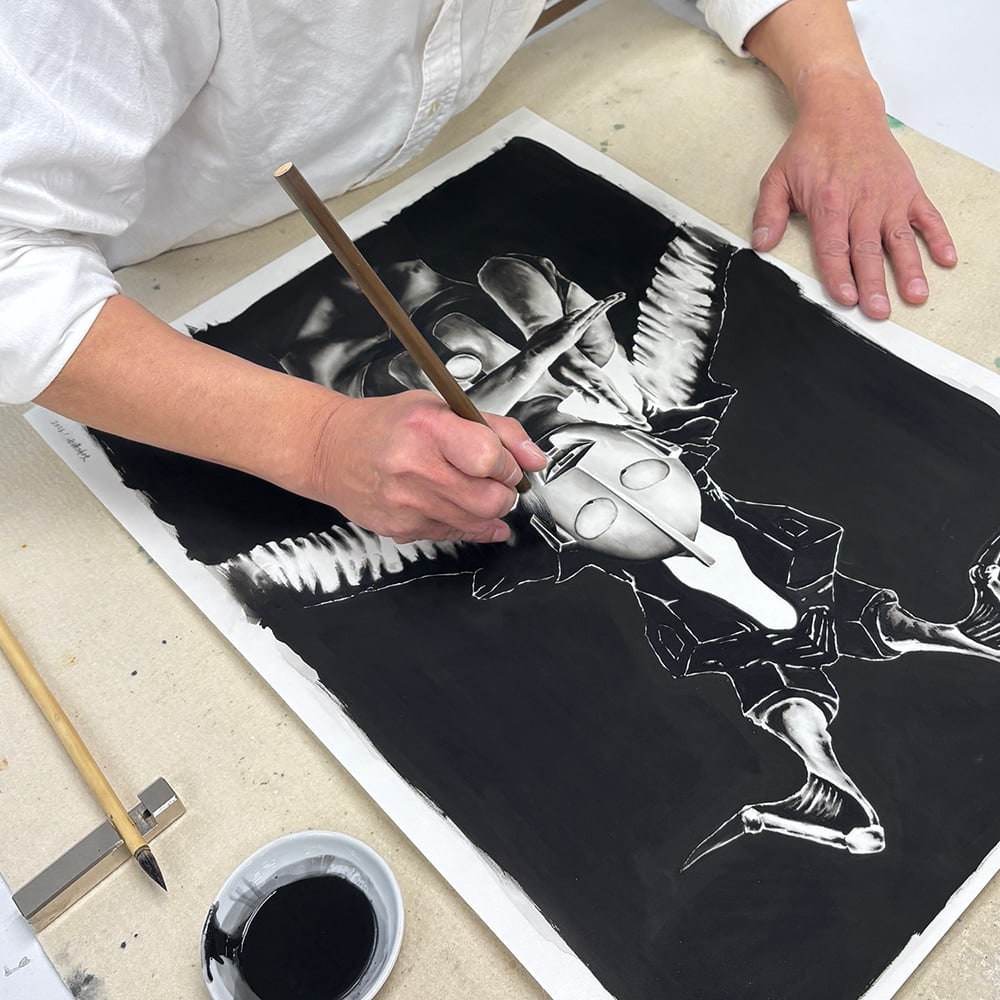 ウルトラマンシリーズ60周年記念「ウルトラマン 本金押箔アート