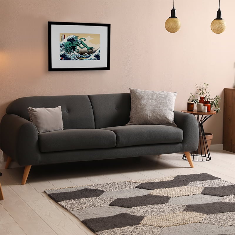 クトゥルフ神話 浮世絵木版画「神奈川沖浪裏 九頭竜顕現之図」