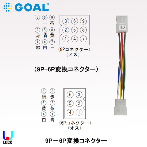 GOAL GP-EUT-5NU11S NK丸座 扉厚38mm～42mm ゴール 機能切替型電気錠 EUT/EUTP/EUR/EURP