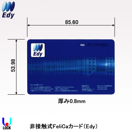 bitwallet Edyカード ビットワレット 非接触式FeliCaカード