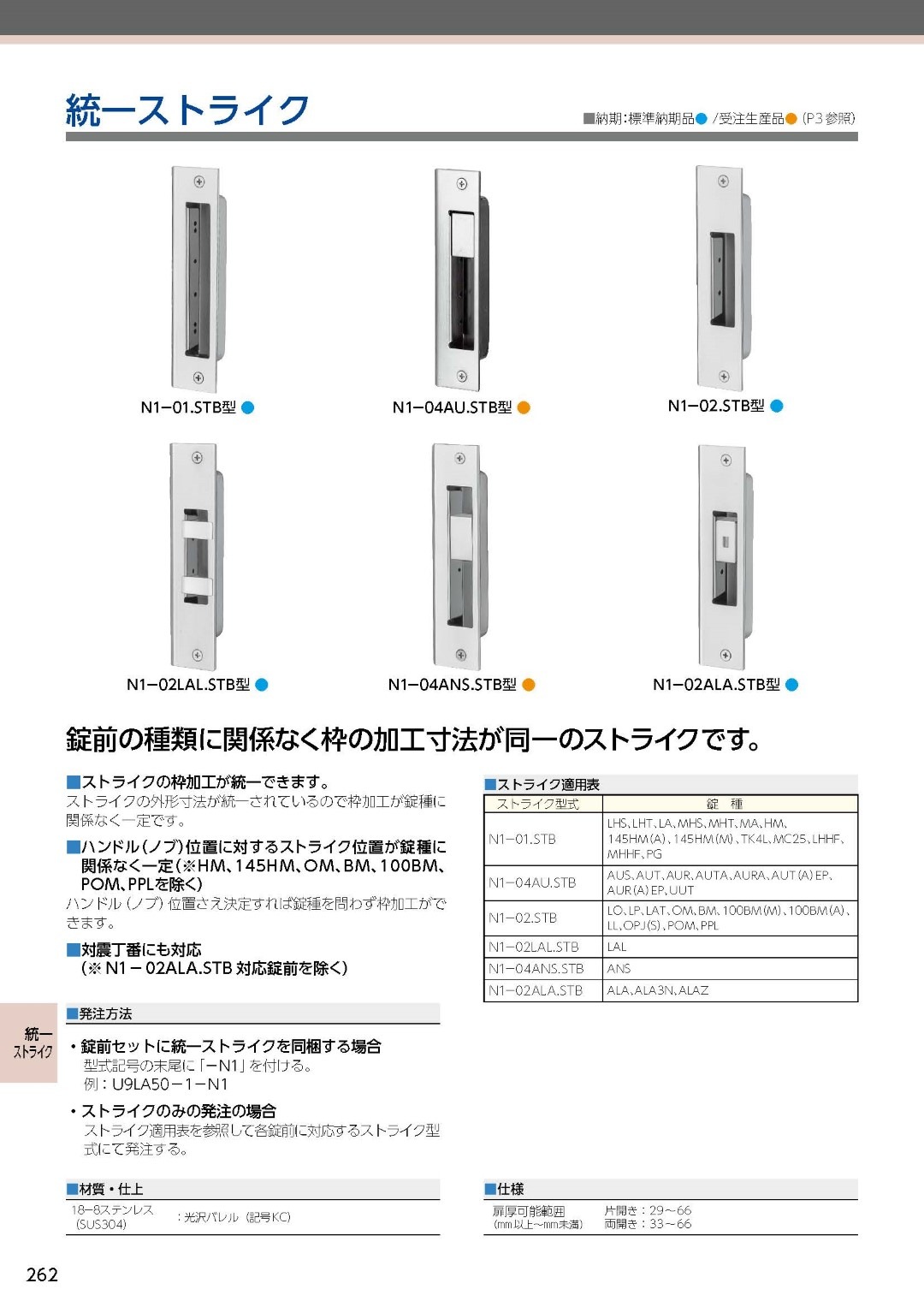 MIWA N1-04AU.STB 美和ロック 統一ストライク