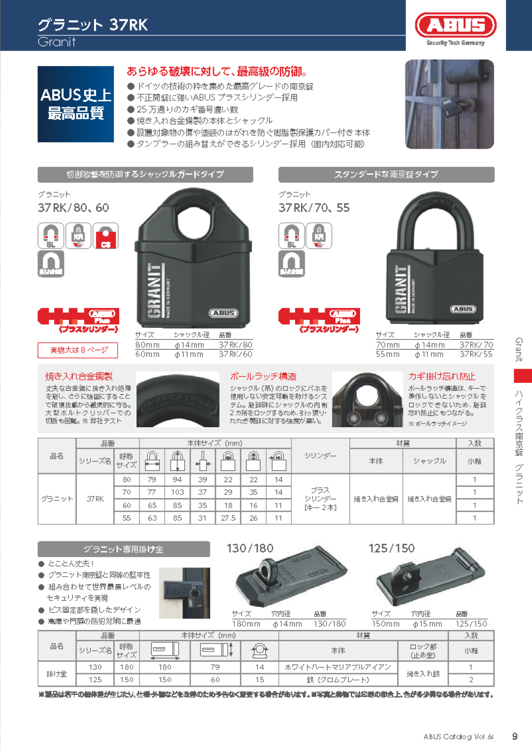 ABUS 37RK60 アバス 南京錠