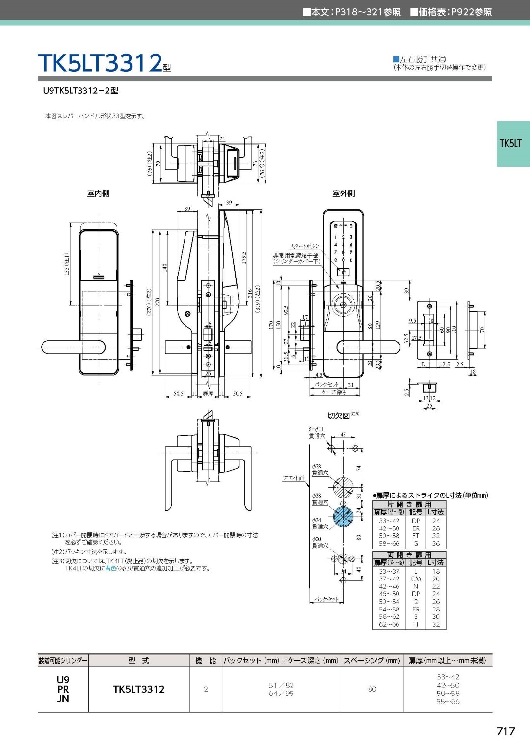 take5さん用 MIWA TK5LT3312-2 美和ロック 自動施錠型テンキーカードロック | 美和