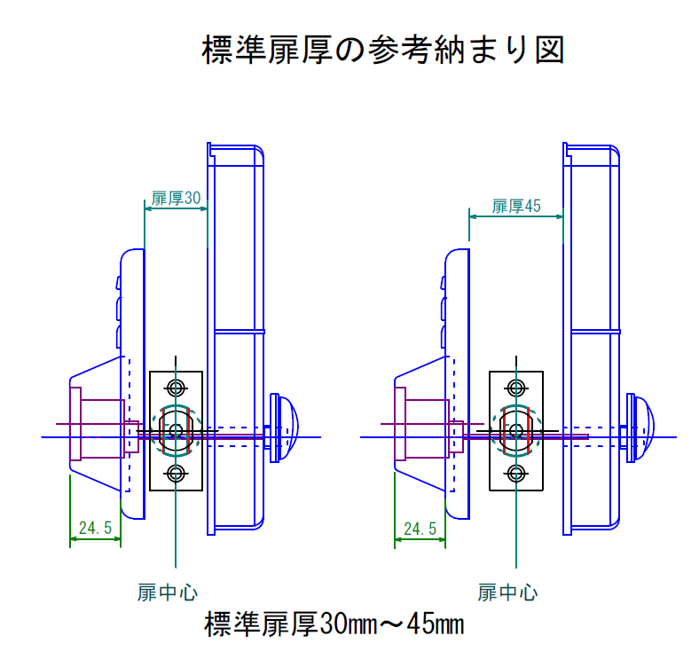 RemoteLOCK 500i用ドア厚延長パーツ（スペーサー） リモートロック 