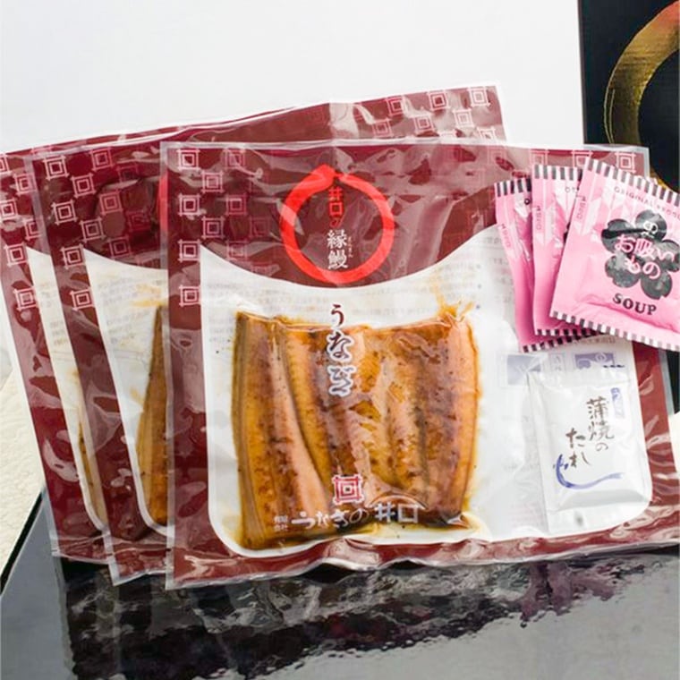 冬ギフト 御祝 ◎ 国産鰻蒲焼き カットかば焼き3枚セット 【うなぎの井口】 【のし紙対応】