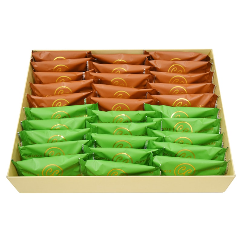 冬ギフト ◎ とろーり チョコレートクッキー お濃茶クッキー ◎クッキーしょこら2種30個入り【たこまん】【熨斗対応可】