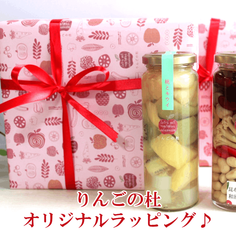 健美 3種 ピクルス ギフトセット B 桃とキウイ 豆と野菜 ズッキーニとヤングコーン 【ピクルス工房りんごの杜】
