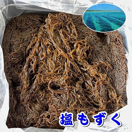 塩もずく 18kg 一斗缶入り（沖縄産）歯ごたえの良い塩もずく・酢の物