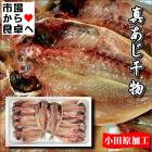 真あじ干物 10枚 (1枚当たり約100g) 【小田原前田商店のひもの】 小田原加工、脂あります 【冷凍便】