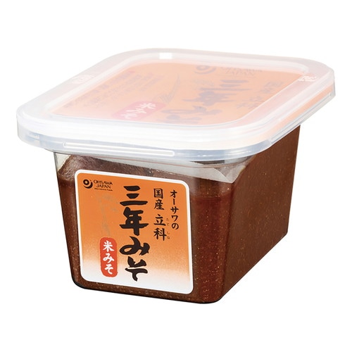 【お買上特典】オーサワの国産立科三年みそ（米） （300g） 【オーサワジャパン】
