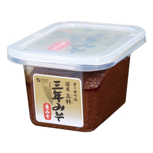 【お買上特典】国内産立科三年みそ（麦） (300g) 【オーサワ】