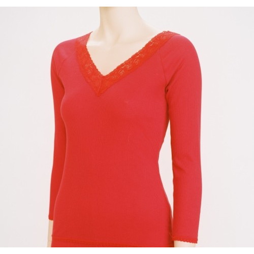 【メーカー直送】【赤色シリーズ】8分丈　インナー（2Ｌ-3Ｌ）※キャンセル不可