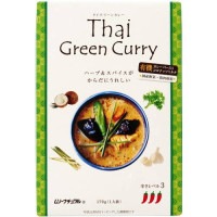 【お買上特典】むそう タイ・グリーンカレー 170g 　【辛さレベル３】|ムソー|ブランド・メーカー別