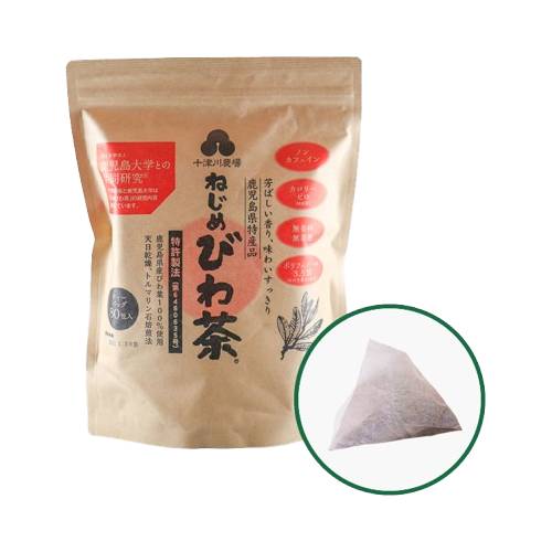 【あす着対応】【2包増量中】十津川農場 ねじめびわ茶80 （2gティーバック 80包入） 【十津川農場】