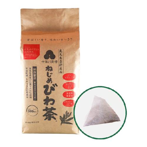 【あす着対応】【4包増量中】十津川農場 ねじめびわ茶300 (2gティーバック 300包入） ※送料無料（一部地域を除く）