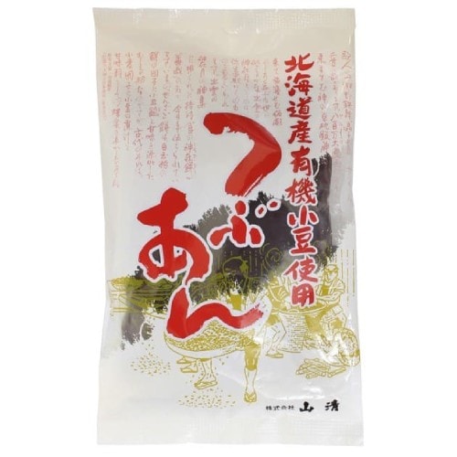 【お買上特典】北海道産有機小豆使用つぶあん 200g 【山清】