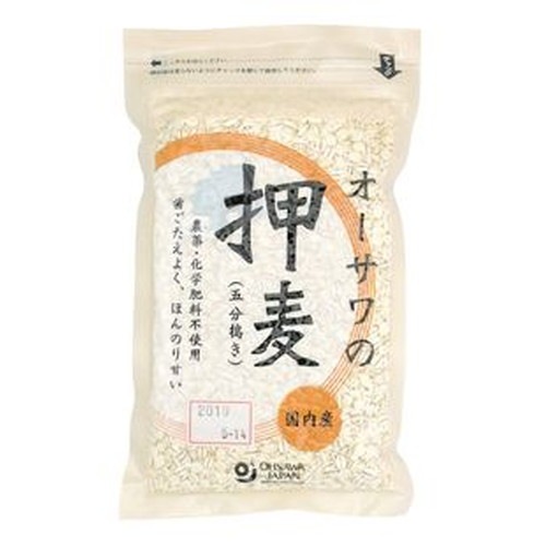 【お買上特典】オーサワの押麦（五分搗き） （300g） 【オーサワジャパン】|米・小麦・シリアル|自然食品・厳選食品