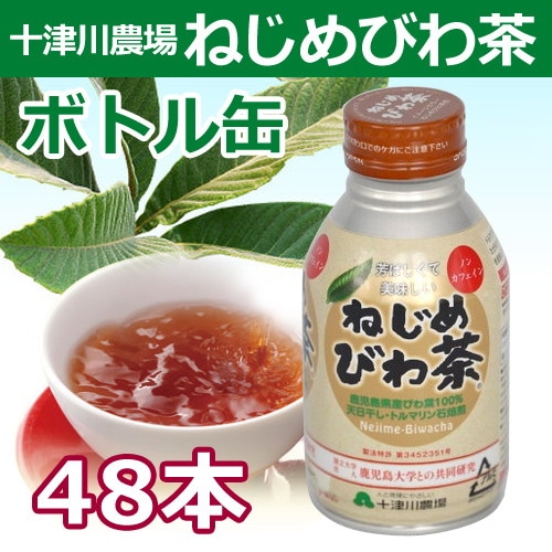 ねじめびわ茶ボトル缶（290ml×48本）※同梱・キャンセル・ラッピング不可