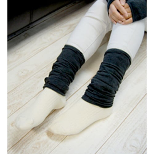 レッグウォーマー ブラック（0101290）【アルファウェーブ】※メーカー直送のためキャンセル、代引、同梱不可