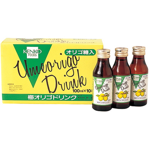 梅オリゴドリンク 100ml×10本 【健康フーズ】|マット|安眠グッズ