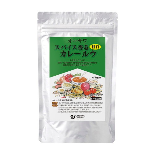 【お買上特典】オーサワ スパイス香るカレールウ（甘口） 120g 【オーサワジャパン】
