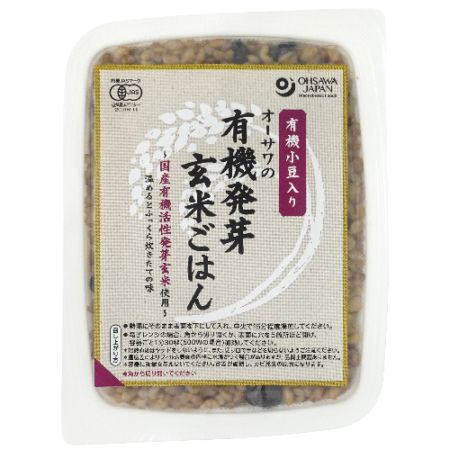 【お買上特典】 オーサワの有機発芽玄米ごはん（小豆入り） （160g） 【オーサワジャパン】