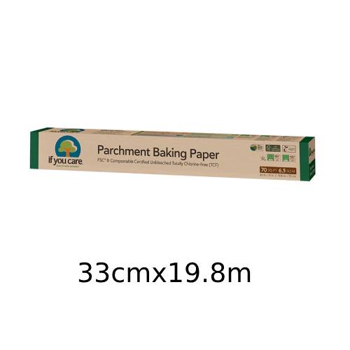 ベーキング用クッキングペーパー　長さ19.8mx幅33cm 【イフユーケア/If You Care】