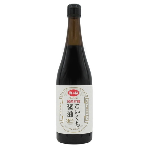 【お買上特典】海の精 国産有機こいくち醤油 （720ml） 【海の精】