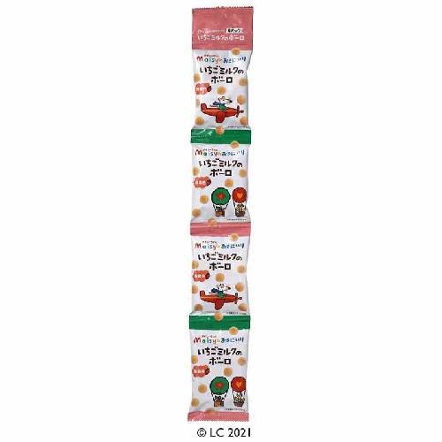 メイシーちゃん（TM）のおきにいり いちごミルクのボーロ （16g×4）×5個セット 【創健社】