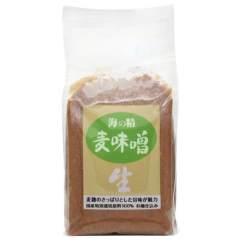 【お買上特典】海の精 国産特栽 麦味噌 （1kg） 【海の精】