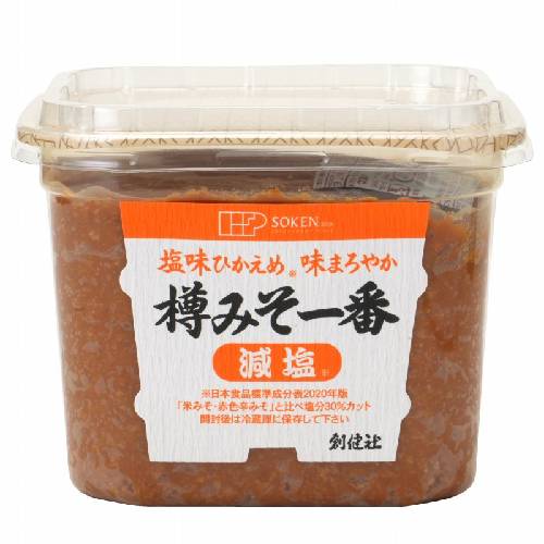 樽みそ一番（減塩）（カップ） （750g） 【創健社】